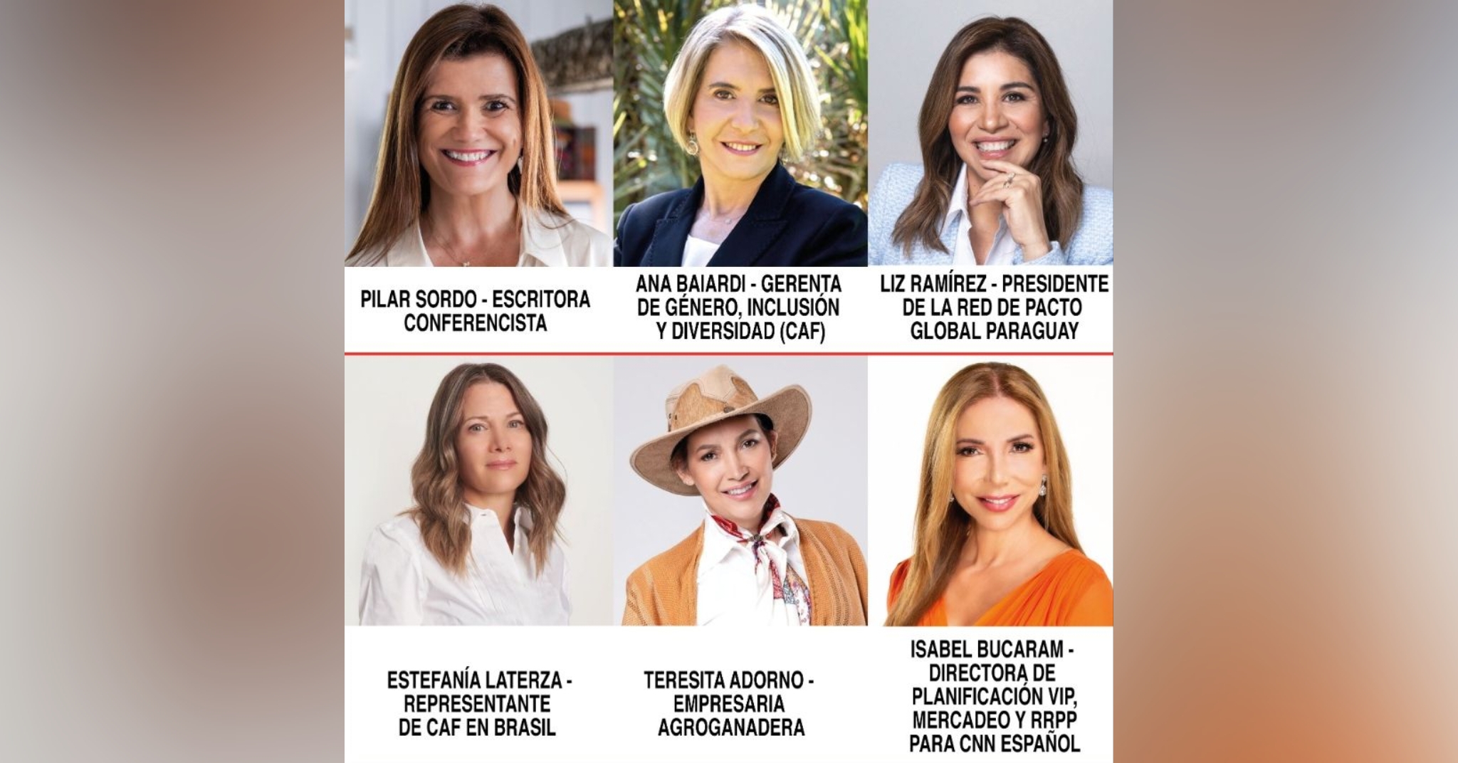 Mujeres líderes expondrán sus vivencias y compartirán conversatorio con Pilar Sordo